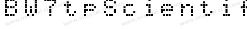 BW7tpScientific Medium字体转换